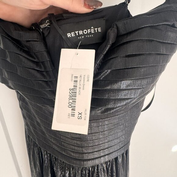 Yvonne Dress by Retrofête Black • NEW • Strapless or Strappy • Open to offers - Picture 5 of 5